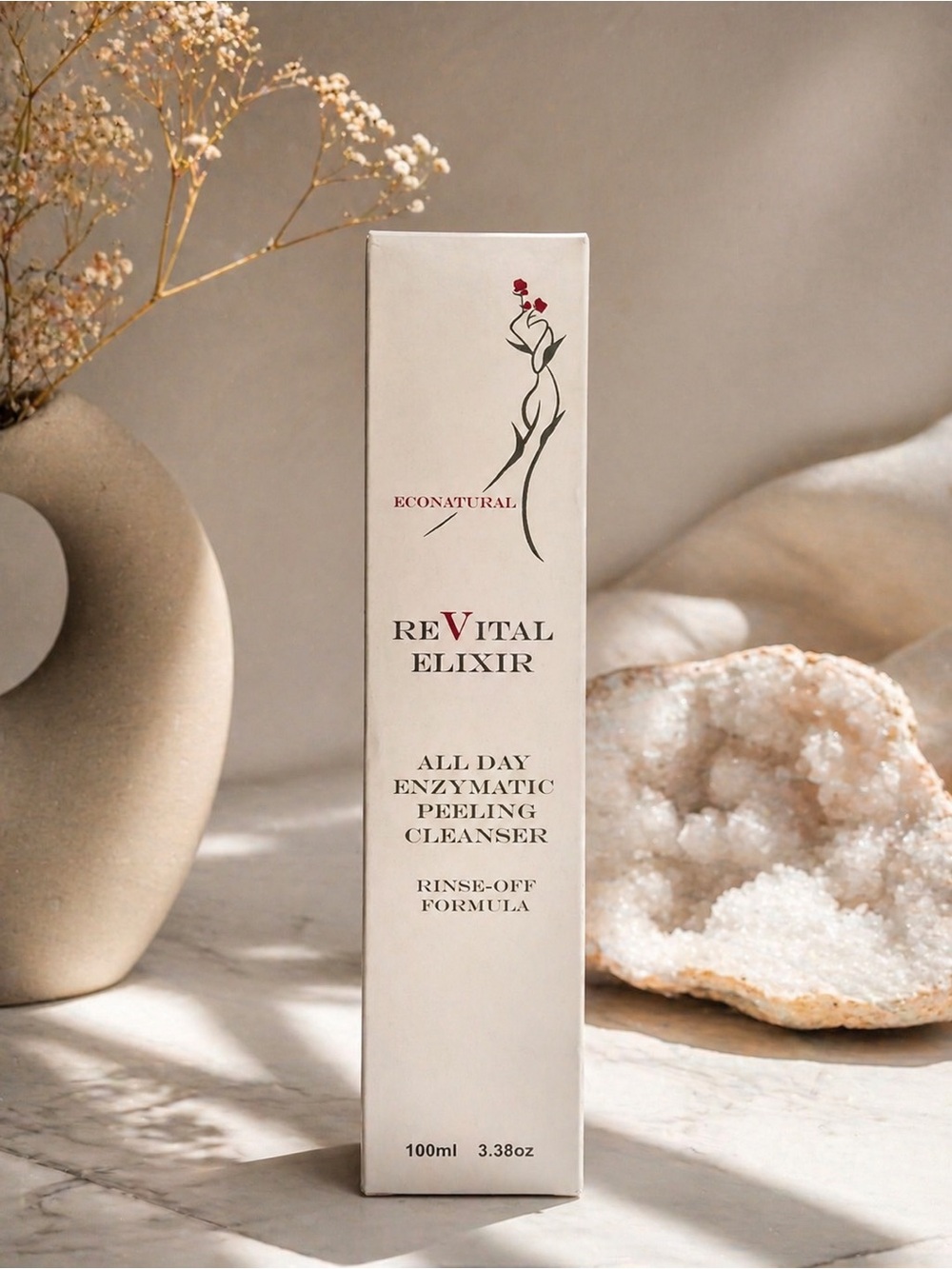 Econatural Revital Elixir All Day Enzymatic Peeling Cleanser NIB
